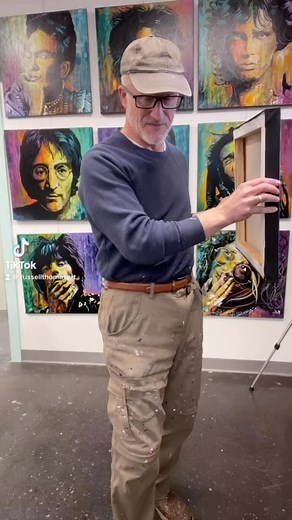 Psychedelic #baldeagle #eagle #art #artist #paintingreveal #reveal #fineart #acrylicpainting #eagleart #okotoks #yyc #ymm #calgary #yeg #fortmcmurray | Russell Thomas Art