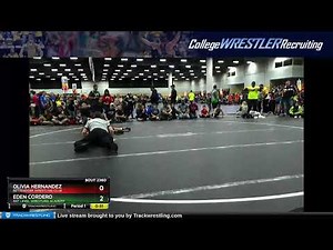 Girls 5th - 8th Grade 58-63 Eden Cordero NXT Level Wrestling Academy Vs Olivia Hernandez Bettendor