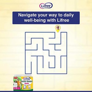 Uncover the map to daily well-being and peace of mind with Lifree Adult Diapers as your trusted companion in every step you take today and every day. #Lifree #LifreeAdultDiapers #ComfortStandardPants #AdultDiapers #UrinaryIncontinence #FreedomFromIncontinence | Lifree