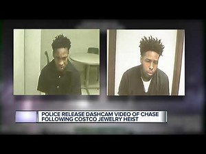 Police release dashcam video of chase following Costco jewelry heist
