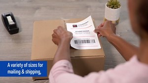 Avery Matte White Rectangle Labels, 5-1/2" x 8-1/2" Labels, 80 Total, Laser/Inkjet Printable, Great for Mailing, Organization, Storage Bins, Lunchboxes, and More