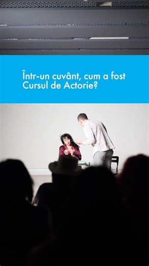 Cum arată finalul unui curs de Actorie unde cursanții au fost angați MedLife România ? Cam așa. Finalul unui Curs de Actorie înseamnă un spectacol, unde cursanții au demonstrat ce au învățat de-a lungul celor două luni de curs, de la trainerul Carmen Pașcu. Felicitări absolvenților 👏 #ateliereleilbah #actorie #CursActorie #CarmenPascu | Atelierele ILBAH