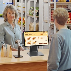 [Hot Item] Suntek Sc1 Desktop POS Desktop POS Hardware Android 14 High-Speed Performance Gms Certificated Rich I/O Ports