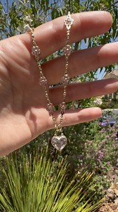 62K views · 13 reactions | HeartLock necklace with the upgraded daisy chain  The daisies are available as a necklace, or bracelet! This one is made with light pink lab grown sapphires. 勺 #cremationjewelry #labgrowndiamonds | Sugarberry Memorials | Facebook