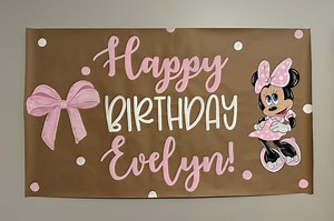 Painted Party Banner, Birthday Sign, Backdrop, Custom Banners - Etsy