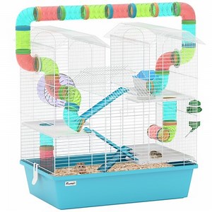 PawHut 4 Tier Cage with Tubes, for Dwarf Hamster,Refurbished  | eBay UK