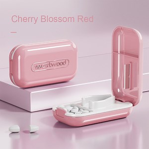 [Hot Item] Mini Medicine Pill Cutter Splitter Storage Compartment Box Tablet Holder