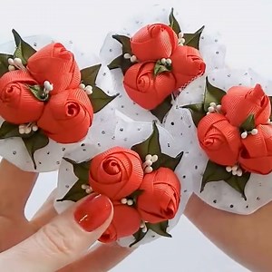 99K views · 8.4K reactions | DIY Ribbon roses | MiLena Handmade | Facebook