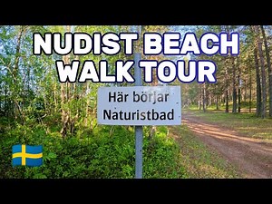 NUDIST Beach Walk Tour * Lulviksbadet