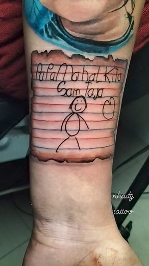 Huling Liham at Huling Larawan ng Anak #memorialTattoo #nhadztattoo #nhadzgalarpetattoo #marikinatattooartist | Nhadz Galarpe