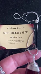 Beautiful Red Tigers Eye Handmade Pendant on Sterling Silver Chain with Information Card €13 plus €2 p&p Red Tiger Eye (Tiger's Eye, Tigereye) is a stimulating stone and can support motivation and a more active sex drive. Use Red Tiger Eye with the Root Chakra to ground sexual ideas into the physical world, or to resolve sexual issues that are causing problems in a relationship. Its focus on the lower chakras is what gives red Tiger Eye the power to send higher energies through the organs of the