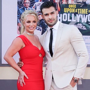 See Britney Spears Modify Her Classic Catchphrase in Easter Workout Video With Boyfriend Sam Asghari