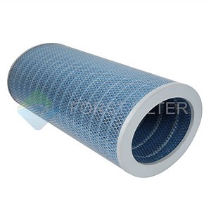 [Hot Item] Industrial Blue Cellulose Nano Oval Filter Cartridge Dust Collector Filter