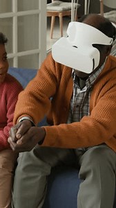 Vertical Shot African American Grandfather Immersed Stock Footage Video (100% Royalty-free) 3957548653 | Shutterstock