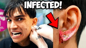I got my ear pierced and THIS HAPPENED.. | Lucas and Marcus