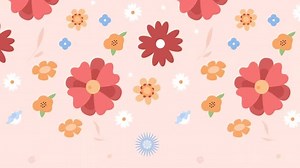 Animated Floral Seamless Pattern
