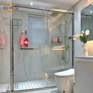 [Hot Item] Wet Room Walk in 8mm Tempered Glass Panel Sliding Cubicle Shower Enclosure