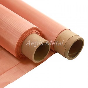 [Hot Item] Lab/ Cable Circuit /Machine Room Cu Mesh Cooper Wire Woven Mesh Roll Anti-Electromagnetic Interference Copper Fabric