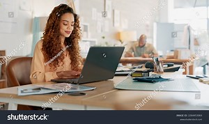 Startup Black Woman Laptop Documents Research Stock Photo 2264453065 | Shutterstock