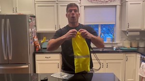 AYKRM Custom Red Drawstring Backpack Bag work Sackpack logo