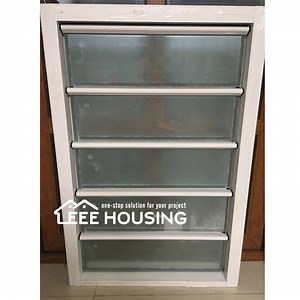 [Hot Item] Factory Supply Safeguard Aluminium Frame Adjustable Inbuilt Security Jalousie Louvre Shutter Window