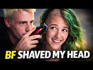 Boyfriend Shaves Girlfriend's Head After Losing Bet