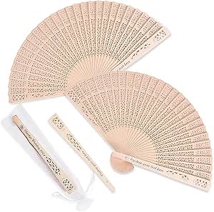 Amazon.com: KBPTM Personalized Wedding Hand Fan - Custom Wooden Folding Hand Fan for Wedding Guests, Engraved Text Wedding Fans for Party Favor Bridal Shower (1) : Home & Kitchen