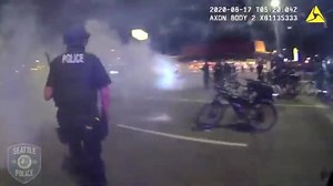 14K views · 384 reactions | **Seattle Police Release Body Cam Video From Violent Riot in Seattle’s SODO Neighborhood Sunday Night** ***WARNING: STRONG LANGUAGE*** Video starts out with rioter yelling, “F*** you SPD!” Throughout the video, you can see rioters lodging powerful fireworks at officers, the blasts of which hit several officers, injuring 4 and sending one to the hospital. | Preston Phillips | Facebook