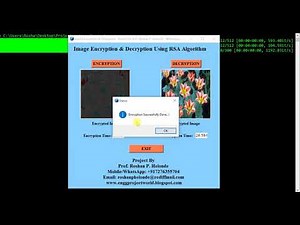 RSA Image Encryption and Decryption | With Source Code | Final Year Python Project