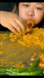 spicy 🔥 Maggie noddles with green chilies @POPY ASMR