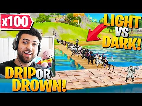 I Hosted a LIGHT VS DARK Fortnite Fashion Show! (100 PLAYERS!) - Fortnite Battle Royale