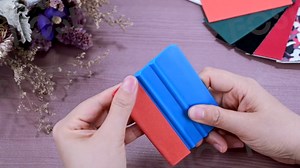FOSHIO Black Standard Pre-Cut Self-Adhesive Squeegee Fabric Felt Replacement for 4Inch Squeegee Car Vinyl Application Tint Tool Scraper Auto Vinyl Wrap Tools (50PCS)