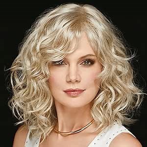 Paula Young Sheer Drama Hand-Tied WhisperLite Wig Beachy, Long Bob Wig with Shoulder-Length, Wavy Layers Of Tousled Curls/Multi-tonal Shades of Blonde, Silver, Brown, and Red