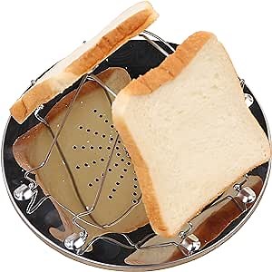 ZOOL Stainless Steel Camping Toaster Folding Camp Stove Toaster