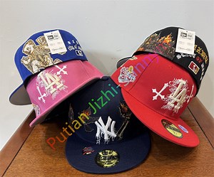 [Hot Item] Wholesale 2025 City of Angels Dodgers Yankees Embroidered Flat Fitted Size Caps Sports Hats Baseball