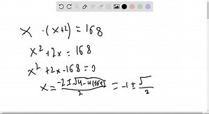 SOLVED:Find two consecutive positive even integers whose product is 168