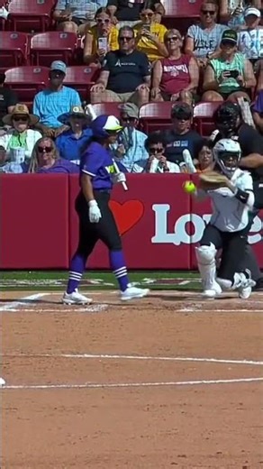 Georgina Corrick is a master at painting the corner when she pitches 🎨