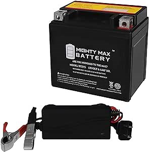 Mighty Max Battery YTZ7S Replaces Polaris 50 Outlaw, Predator 17-18 + 12V 1Amp Charger