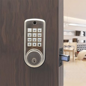 [Hot Item] Electronic Security Handle Key Locks Digital Smart Door Lock for Bedroom