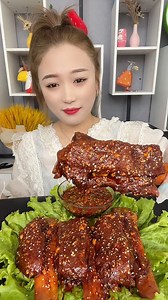 Mukbang Chinese Spare Ribs with Super Spicy Chili Sauce🌶🥵 | Daning Mukbang