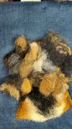 First total dog portrait done! I feel I can do better, but I am also pleased with how he turned out!!! #needlefelting #fiberartist #petportrait | Cristina Godlewski