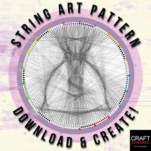 Moneybag String Art Pattern: DIY Craft Kit (PDF Download) - Etsy Canada