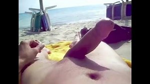 Nude beach boner
