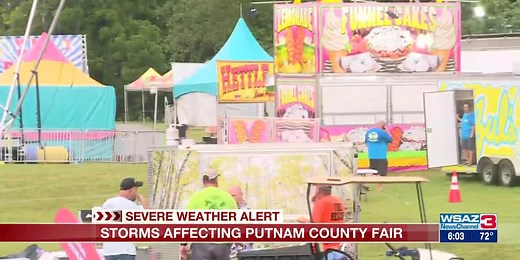 Putnam County Fair cancelled Thursday evening due to inclement weather