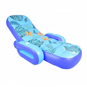 [Hot Item] Adult Inflatable Chair Swimming Pool Floating Lounger Inflatable Recliner PVC Pool Float