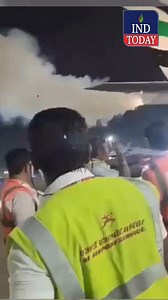 #indtoday | A Dubai-bound Emirates flight was delayed at the Chennai International Airport on Tuesday evening after smoke emanated from the tail end of the flight. The incident happened while the flight was being refueled by the ground staff at around 9.40 pm on Tuesday before its departure. The ground staff alerted the pilots, after which they turned off the flight engines. Firefighters rushed to the spot and the situation was brought under control. Technical experts inspected the flight to che