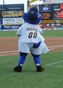 sorry about that everyone, Boomer T. Thunderbird was practicing his dance moves... #earthquake | Trenton Thunder Baseball