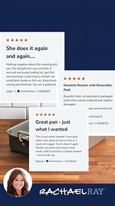 Roast savory chicken with hearty veggies or prime rib for a holiday dinner with this nonstick roasting pan and rack. Made from sturdy hard anodized aluminum for strength and durability, this quality roaster and adjustable rack are finished with premium nonstick for effortless food release. Oven safe to 500°F. | Rachael Ray