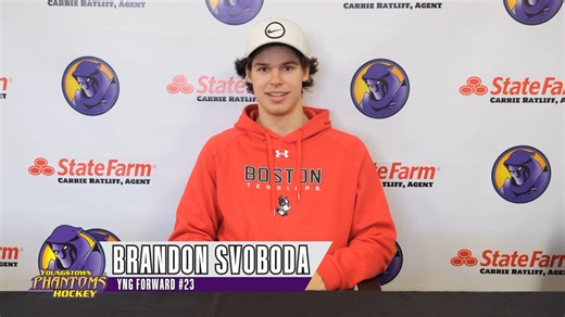 Get to know Forward #23 Brandon Svoboda🏒 Premier Bank | #ForgingForward | #YoungstownPhantoms | Youngstown Phantoms