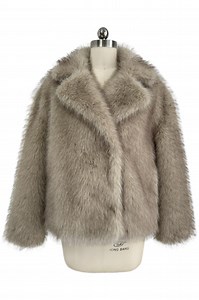 [Hot Item] Wholesale High Quality Women Short Faux Fur Coat Sable Fur Jacket